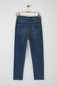 TRENDYOLMİLLA Mavi High Waist Flexible comfort Yeni Mom jeans - Image 6