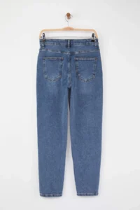 TRENDYOLMİLLA More Sustainable Blue High Waist comfort Mom jeans - Image 6