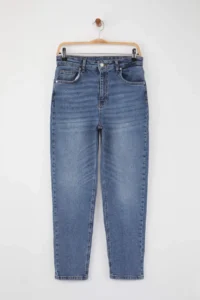 TRENDYOLMİLLA More Sustainable Blue High Waist comfort Mom jeans - Image 7