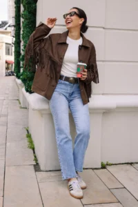 TRENDYOLMİLLA Light Blue High Waist Rahat Straight Plain Kesim Pipe Both jeans