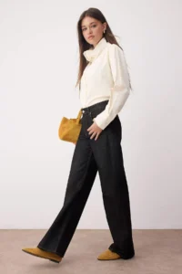 TRENDYOLMİLLA Black High Waist Wide Leg Wide Leg jeans - Image 2