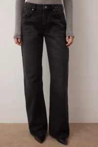 TRENDYOLMİLLA Black Low Waist Wide Leg Wide Leg jeans - Image 3