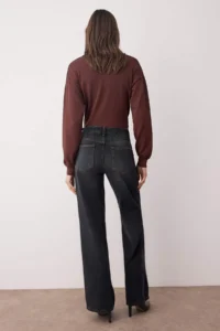 TRENDYOLMİLLA More Sustainable Black High Waist Wide Leg jeans - Image 4