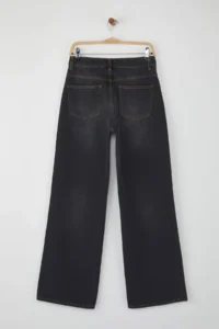 TRENDYOLMİLLA More Sustainable Black High Waist Wide Leg jeans - Image 6