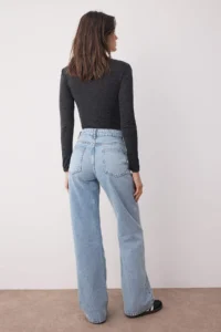 TRENDYOLMİLLA Mavi High Waist Wide Leg Wide Leg jeans - Image 4