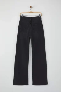 TRENDYOLMİLLA Black High Waist Cutaway Wide Leg/Wide Leg Palazzo Pants comfort/Flexible Smoke jeans - Image 6