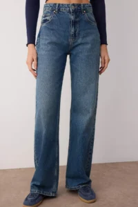 TRENDYOLMİLLA Mavi High Waist Wide Leg Wide Leg jeans - Image 3