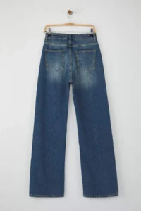 TRENDYOLMİLLA Mavi High Waist Wide Leg Wide Leg jeans - Image 6