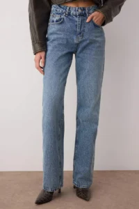 TRENDYOLMİLLA Mavi High Waist Wide Leg Wide Leg jeans - Image 3