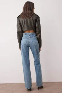 TRENDYOLMİLLA Mavi High Waist Wide Leg Wide Leg jeans - Image 4