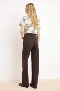 TRENDYOLMİLLA Brown High Waist Wide Leg jeans - Image 4