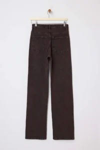TRENDYOLMİLLA Brown High Waist Wide Leg jeans - Image 6