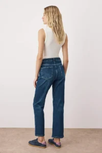 TRENDYOLMİLLA Dark Blue More Sustainable Flexible comfort Straight jeans - Image 4