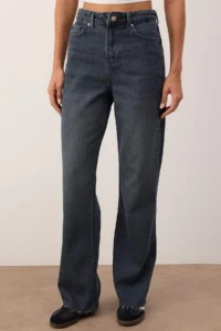 TRENDYOLMİLLA Mavi-Gray High Waist Wide Leg Wide Leg jeans - Image 3
