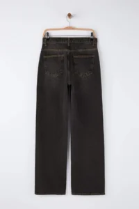TRENDYOLMİLLA Anthracite High Waist Vintage Washed Wide Leg Wide Leg jeans - Image 6