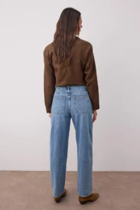 TRENDYOLMİLLA Mavi High Waist Loose Baggy jeans - Image 4