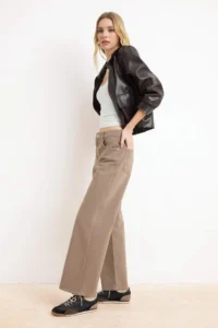 TRENDYOLMİLLA Mink High Waist Bilek Size culotte 100% Cotton jeans - Image 2