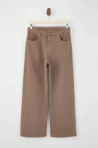 TRENDYOLMİLLA Mink High Waist Bilek Size culotte 100% Cotton jeans - Image 5