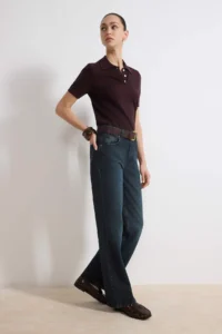 TRENDYOLMİLLA Dark Blue  High Waist Wide Leg jeans - Image 2