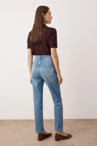 TRENDYOLMİLLA Mavi High Waist comfort/Flexible slim Fit Mom jeans - Image 4
