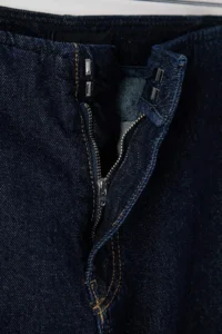 TRENDYOLMİLLA Trendyol Studio Dark Blue Waist Detailed High Waist Baggy jeans - Image 5
