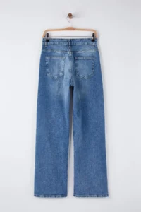 TRENDYOLMİLLA Mavi High Waist comfort/Flexible Wide Leg/Wide Leg jeans - Image 6