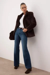 TRENDYOLMİLLA Dark Blue Arched High Waist Wide Leg jeans - Image 2