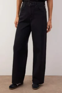 TRENDYOLMİLLA Black Adjustable Waist High Waist Wide Leg/Wide Leg jeans - Image 4