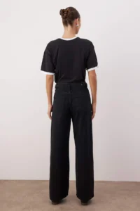 TRENDYOLMİLLA Black Adjustable Waist High Waist Wide Leg/Wide Leg jeans - Image 6