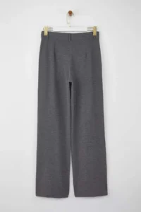 TRENDYOLMİLLA Wardrobe Essentials – Anthracite Straight Flexible Knitting Pants | - Image 6