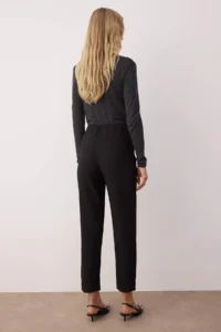 TRENDYOLMİLLA Black Carrot Basic Leggings Pants - Image 4