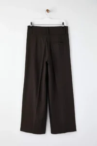TRENDYOLMİLLA Brown Striped Waist Detailed Extra Wide Leg Wide Leg Weaving Pants - Image 7