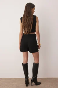 TRENDYOLMiLLA Black Weaving Tweed Shorts & Bermuda - Image 5