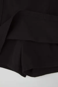 TRENDYOLMiLLA Teen Black Belt Detailed Denim Shorts Skirt - Image 6