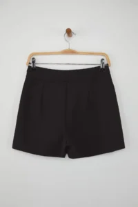 TRENDYOLMiLLA Black Button Detailed Mini Shorts Skirt Shorts & Bermuda - Image 7