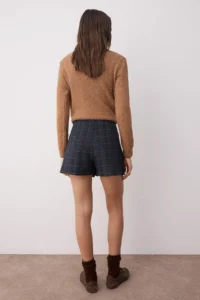 TRENDYOLMiLLA Multicolored Checkered Pilili Thick Material Shorts Skirt Shorts & Bermuda - Image 5