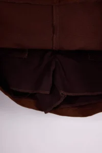 TRENDYOLMiLLA Dark Brown Faux Suede Mini Shorts Skirt Shorts & Bermuda - Image 7