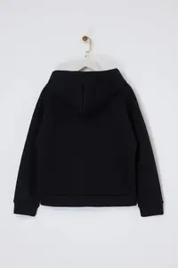 TRENDYOLMİLLA Wardrobe Essentials –Black Oversized Hooded Knitting Sweatshirt | - Image 6