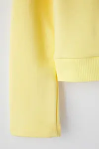 TRENDYOLMİLLA Teen Light Yellow buttoned Regular/Normal Pattern Knitting Sweatshirt - Image 11
