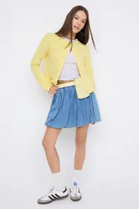TRENDYOLMİLLA Teen Light Yellow buttoned Regular/Normal Pattern Knitting Sweatshirt - Image 6