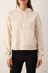 TRENDYOLMİLLA Stone Oversized/Wide Pattern Thick Knitting Sweatshirt with Fleece Inside - Image 3