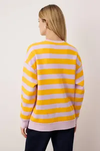 TRENDYOLMİLLA Multicolored Regular/Normal Pattern Knitting Sweatshirt - Image 4