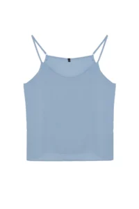TRENDYOLMİLLA Mavi Basic Sleeveless Weaving Blouse - Image 12