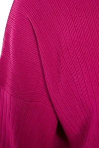 TRENDYOLMİLLA Fuchsia Wide Pattern Basic Fitted Knitwear Top and Bottom Set - Image 7