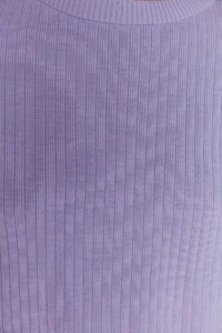 TRENDYOLMİLLA Lilac Wide Pattern Basic Fitted Knitwear Top and Bottom Set - Image 4