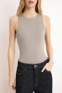 TRENDYOLMİLLA Mink Barbell Collar Fitted Flexible Bottom snaps Knitting Bodysuit .D.0044 - Image 3