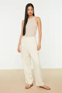 TRENDYOLMİLLA Stone Barbell Collar Fitted Flexible Bottom snaps Knitting Bodysuit .D.0044 - Image 5