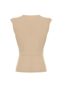 TRENDYOLMİLLA Mink Weaving Bonnet Button Detailed Double breasted Blouse - Image 8