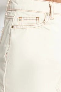 TRENDYOLMiLLA Ecru Basic Plain High Waist denim Skirt - Image 9
