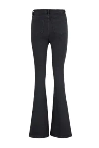 TRENDYOLMİLLA Black Front buttoned High Waist Middle Flexible Flare flared leg jeans - Image 8